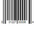 Barcode Image for UPC code 001227000064