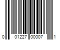 Barcode Image for UPC code 001227000071