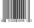 Barcode Image for UPC code 001228000063