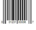 Barcode Image for UPC code 001231000067