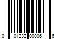 Barcode Image for UPC code 001232000066