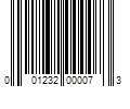 Barcode Image for UPC code 001232000073