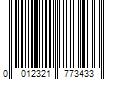 Barcode Image for UPC code 0012321773433