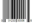 Barcode Image for UPC code 001233000065