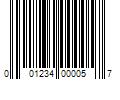 Barcode Image for UPC code 001234000057