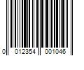 Barcode Image for UPC code 0012354001046