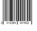 Barcode Image for UPC code 0012354001602