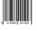 Barcode Image for UPC code 0012354001923