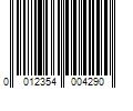 Barcode Image for UPC code 0012354004290