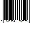 Barcode Image for UPC code 0012354006270