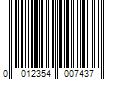 Barcode Image for UPC code 0012354007437