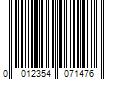 Barcode Image for UPC code 0012354071476