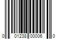 Barcode Image for UPC code 001238000060