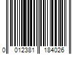 Barcode Image for UPC code 0012381184026