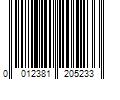 Barcode Image for UPC code 0012381205233