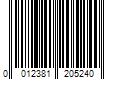 Barcode Image for UPC code 0012381205240