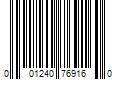 Barcode Image for UPC code 001240769160