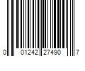 Barcode Image for UPC code 001242274907