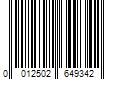 Barcode Image for UPC code 0012502649342