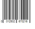 Barcode Image for UPC code 0012502670216