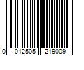 Barcode Image for UPC code 0012505219009