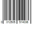 Barcode Image for UPC code 0012505514036