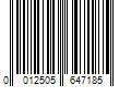 Barcode Image for UPC code 0012505647185