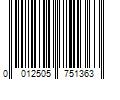 Barcode Image for UPC code 0012505751363