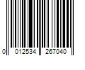 Barcode Image for UPC code 0012534267040