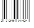 Barcode Image for UPC code 0012546011600