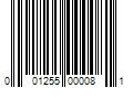 Barcode Image for UPC code 001255000081