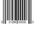 Barcode Image for UPC code 001256000080