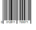 Barcode Image for UPC code 0012611700071