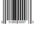 Barcode Image for UPC code 001263000073