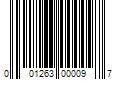 Barcode Image for UPC code 001263000097