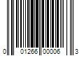 Barcode Image for UPC code 001266000063