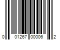 Barcode Image for UPC code 001267000062