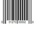 Barcode Image for UPC code 001270000028