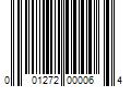 Barcode Image for UPC code 001272000064