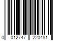 Barcode Image for UPC code 0012747220481