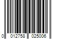 Barcode Image for UPC code 0012758025006