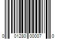 Barcode Image for UPC code 001280000070