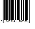 Barcode Image for UPC code 0012914260326