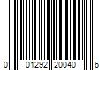 Barcode Image for UPC code 001292200406