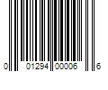 Barcode Image for UPC code 001294000066