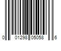 Barcode Image for UPC code 001298050586