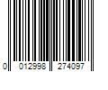 Barcode Image for UPC code 0012998274097