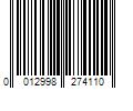 Barcode Image for UPC code 0012998274110