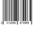 Barcode Image for UPC code 0012998674965