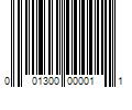 Barcode Image for UPC code 001300000011